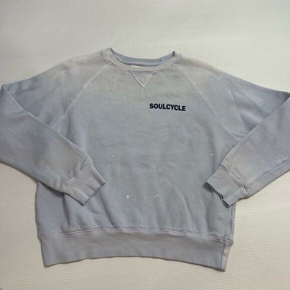 Soul Cycle Grey Blue Crewneck Sweatshirt Size Small - Picture 11 of 11